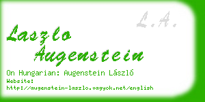 laszlo augenstein business card